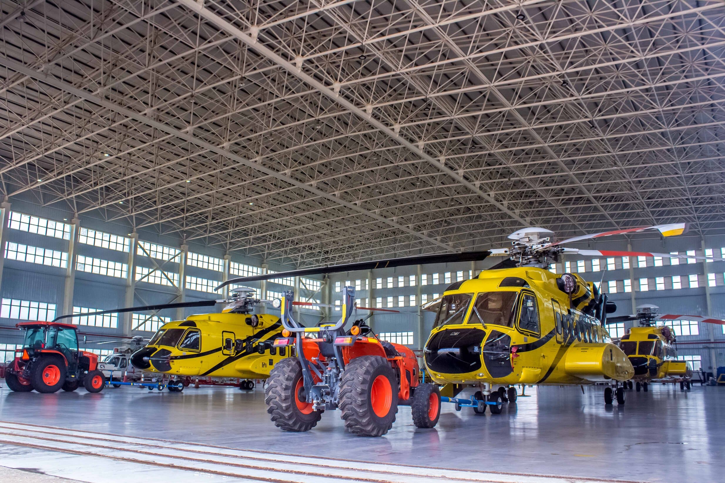 PHI Century Sikorsky S-92A Aircrafts in Hangar