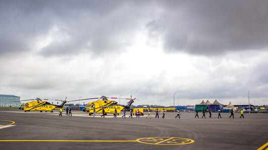 Tullow Passengers Disembarking PHI Century Flight